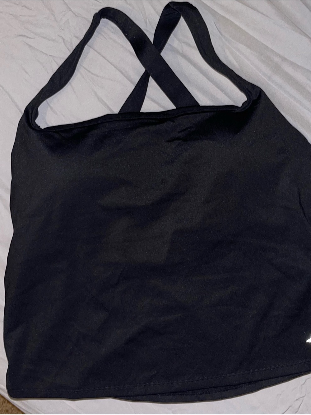 HALARA Black Cross-Back Sports Tank